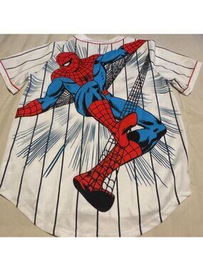 Marvel "Amazing Spider Man" Baseball Jersey Double-Sided on Marvel Tag Size Med